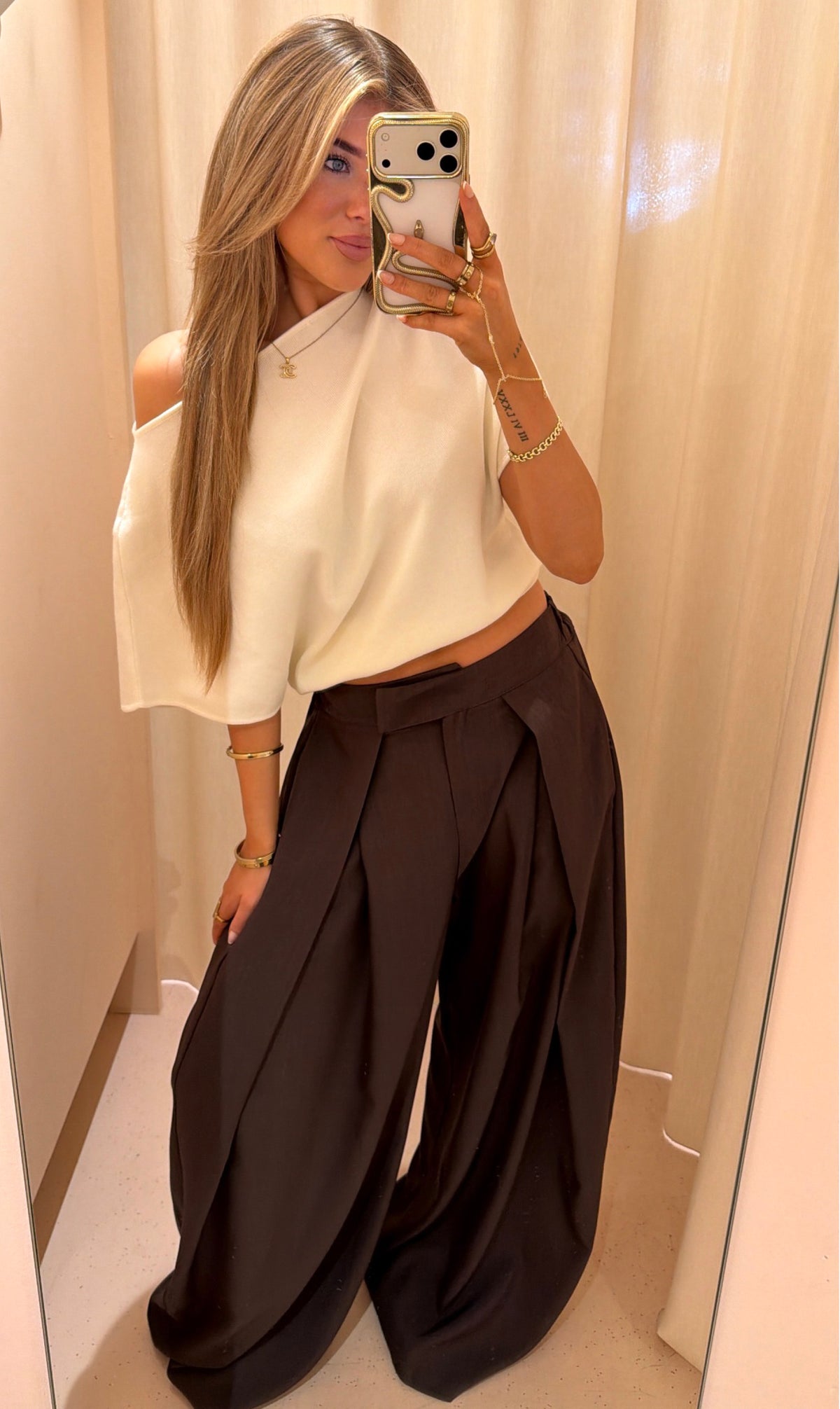Broek Sally bruin