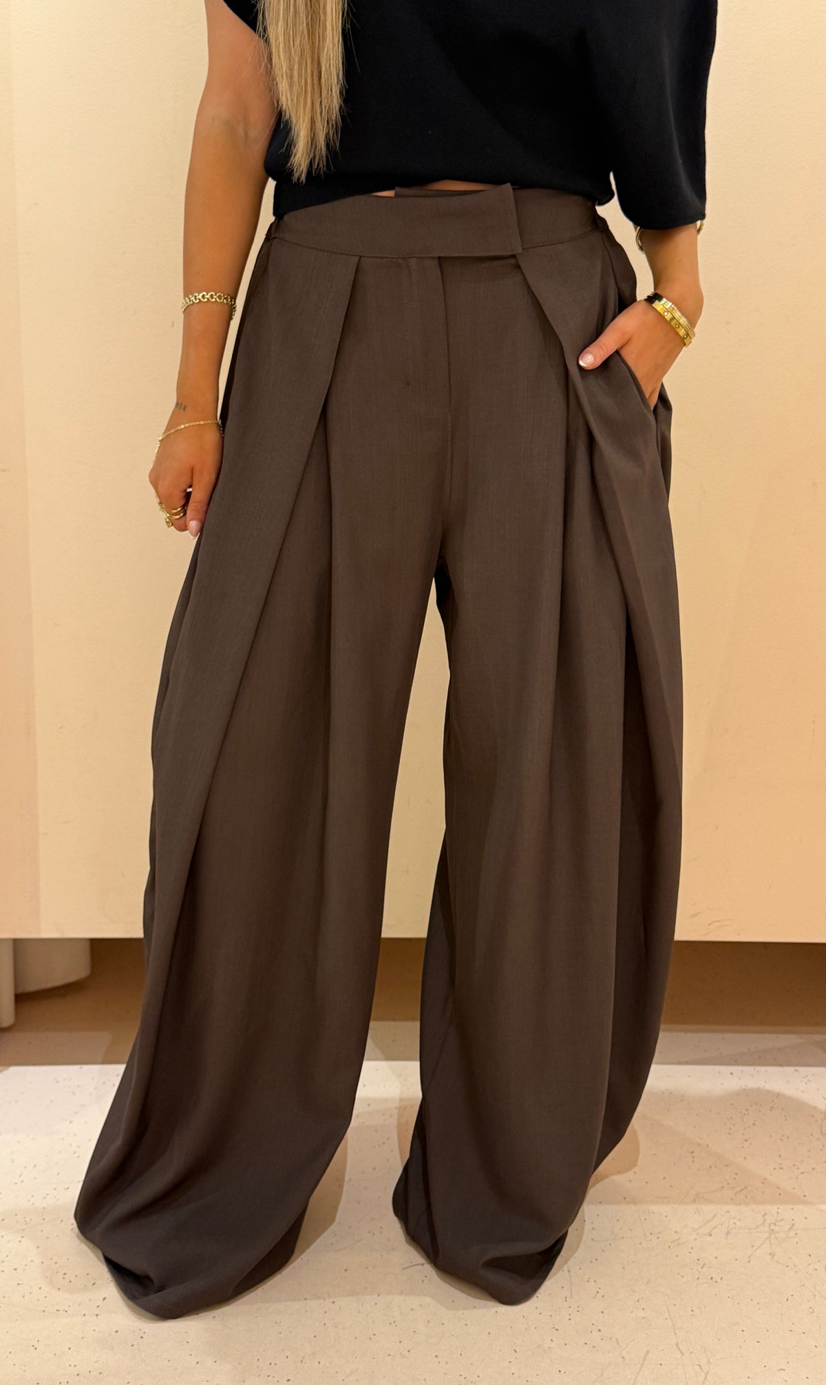 Broek Sally bruin