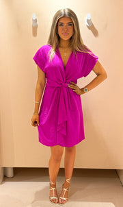 Linsey jurk magenta
