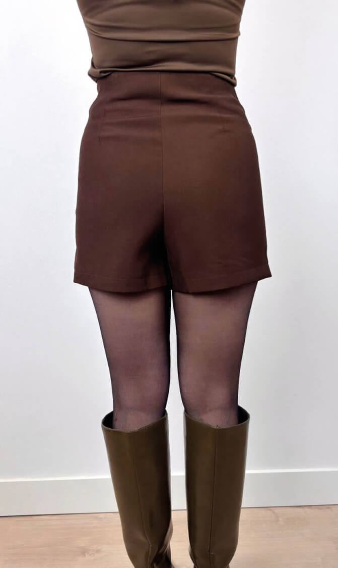 Skort yessica studs bruin