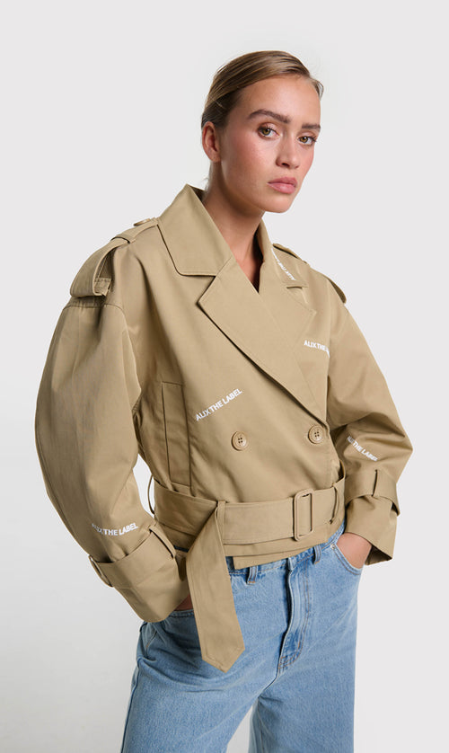Alix the label Short trench coat