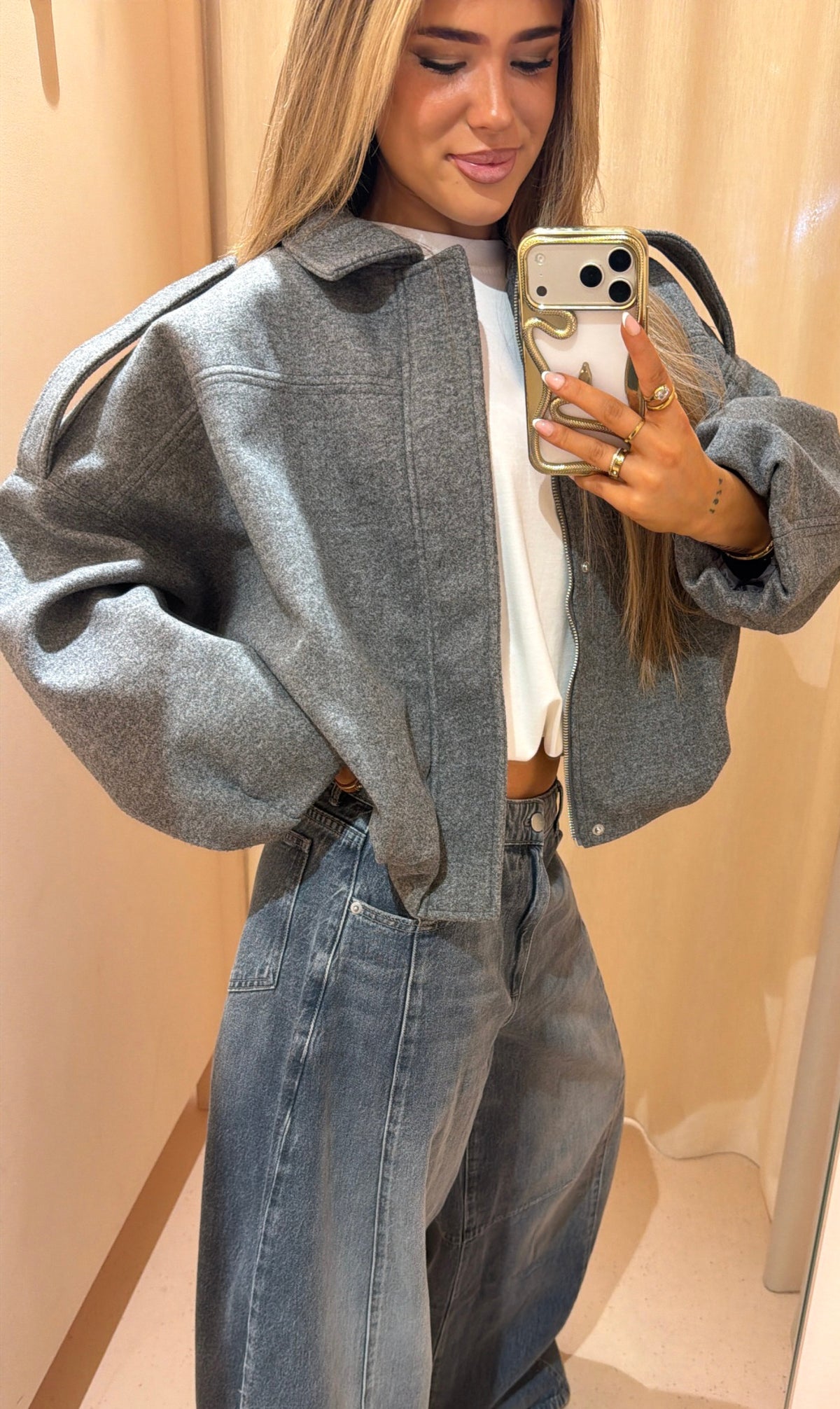 jacket Lotte grijs
