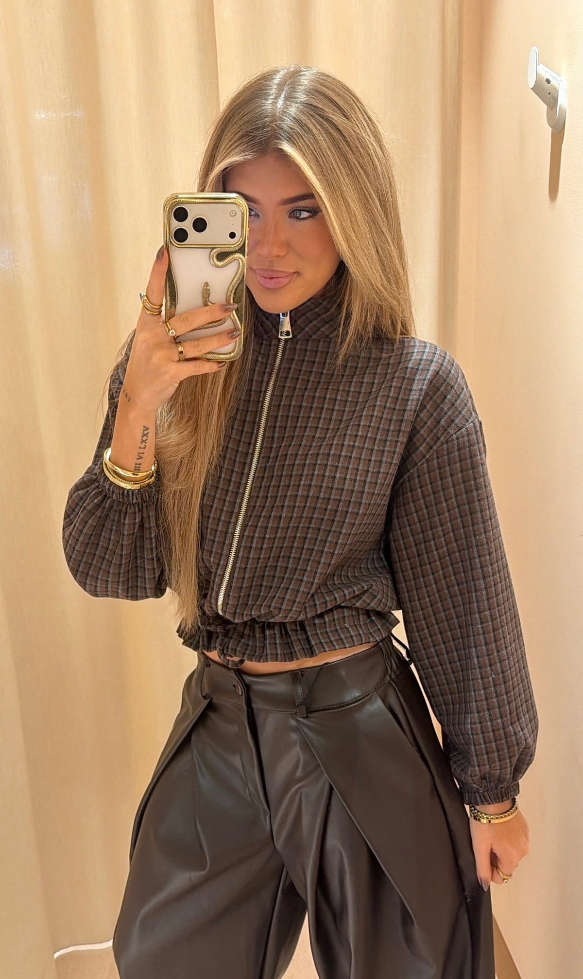 Shelly jacket ruit bruin