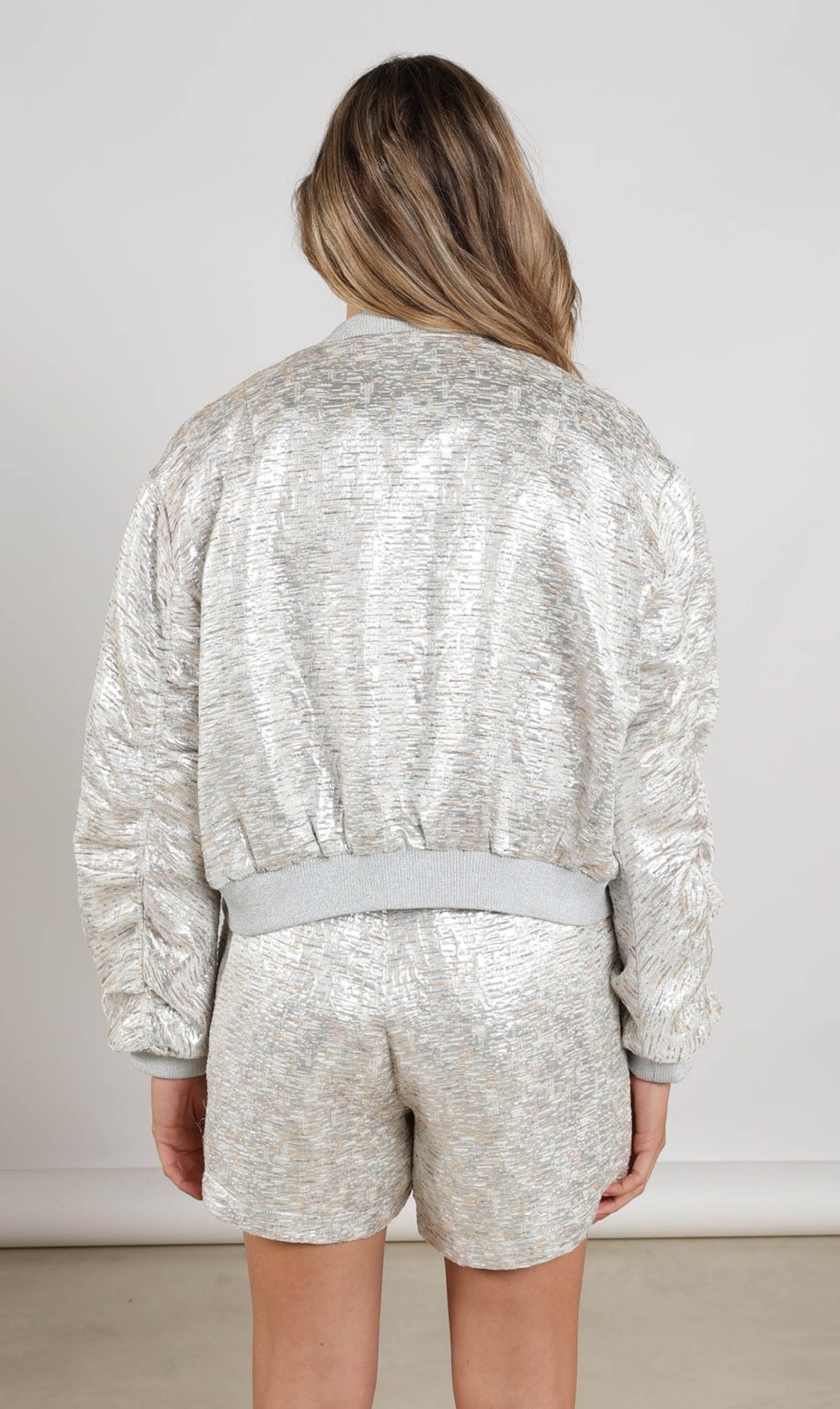 Nukus Babette bomber silver/camel