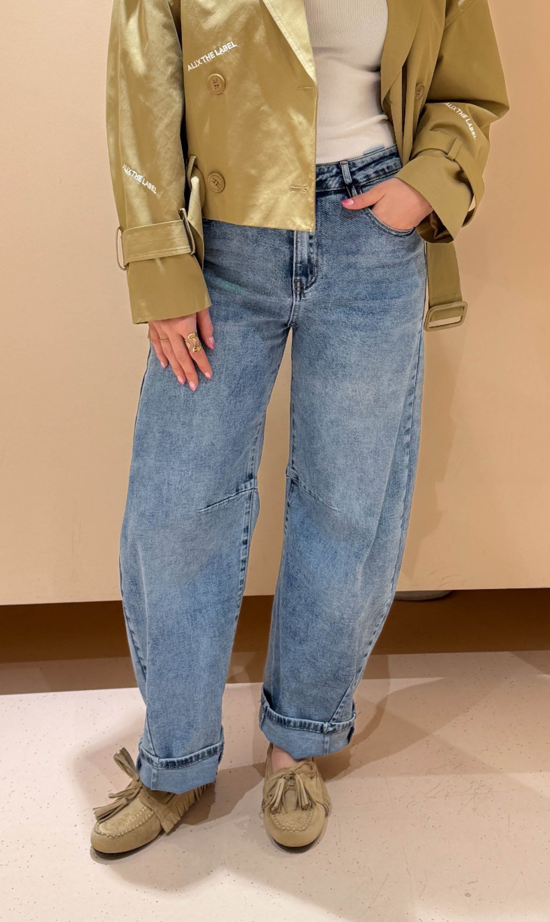 Balloon jeans stretch gemma light blue