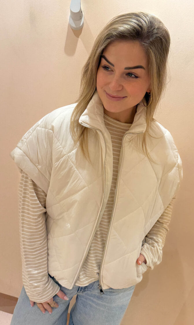 Bodywarmer bobbi offwhite