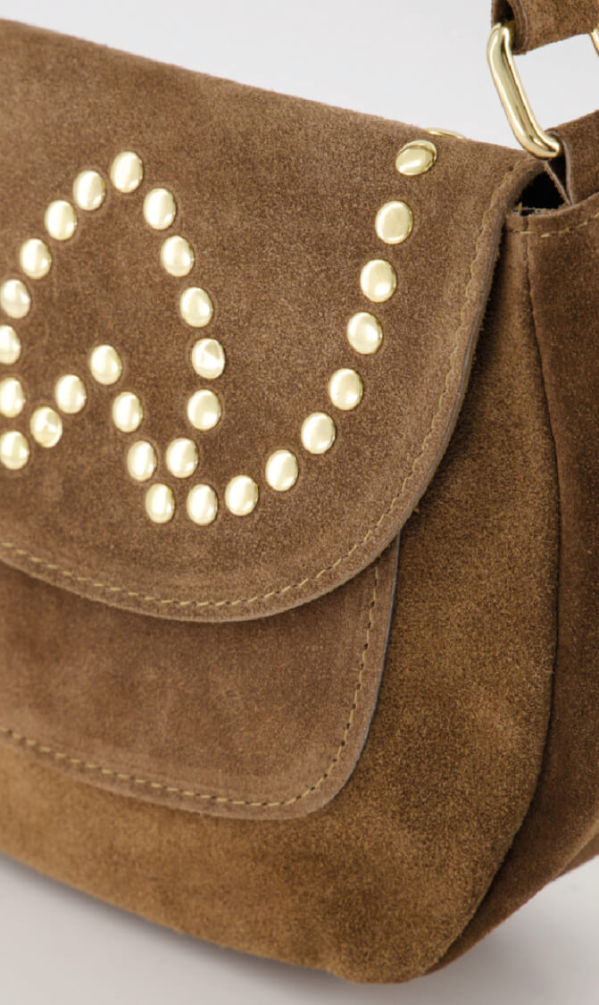 Winona tas suede taupe
