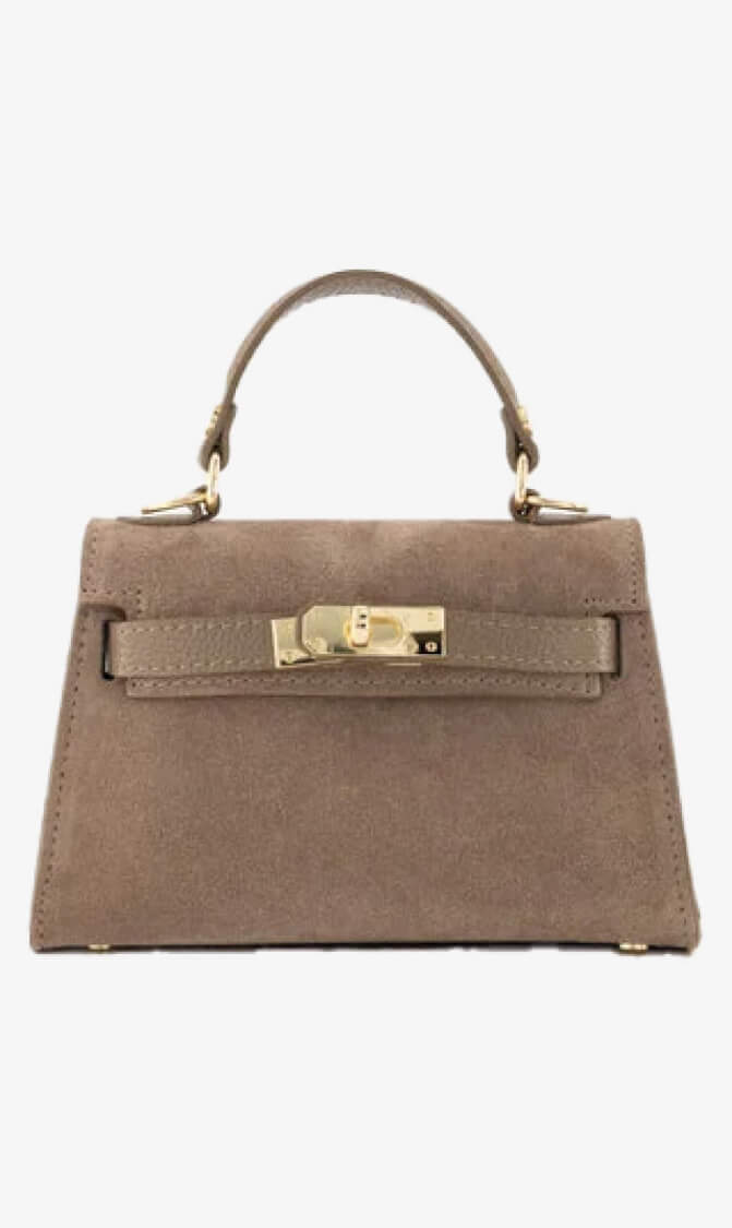 Tas grace suede taupe