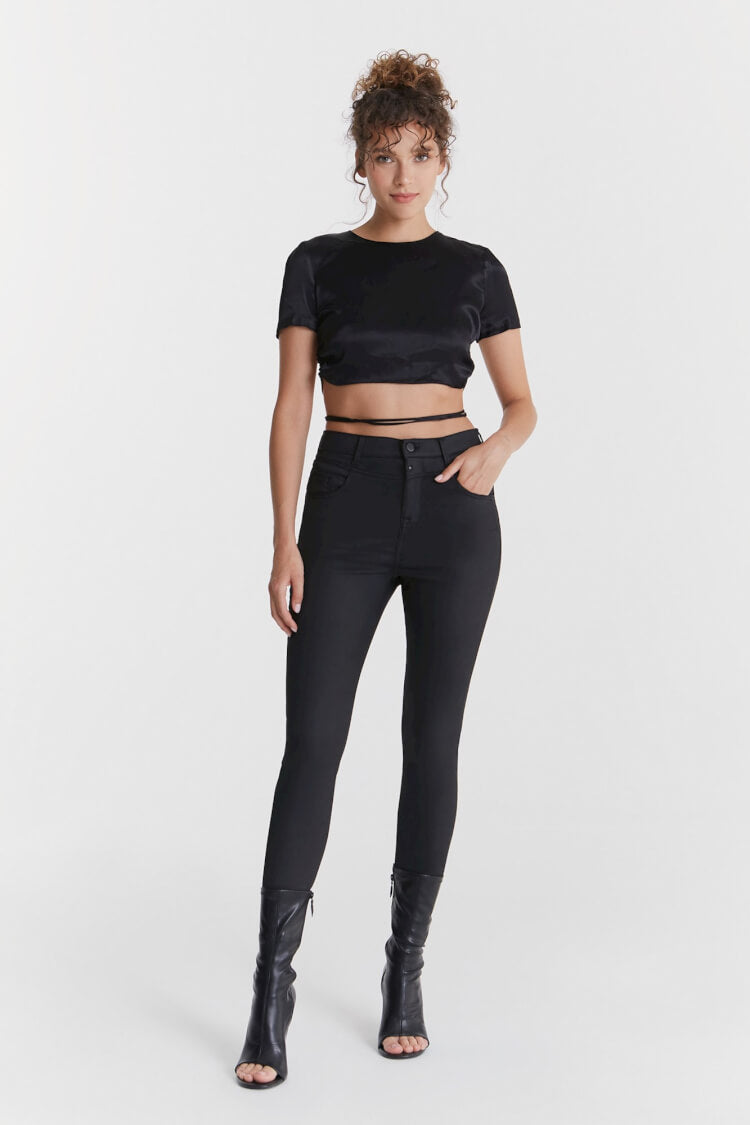 COJ jeans lisa skinny black coated