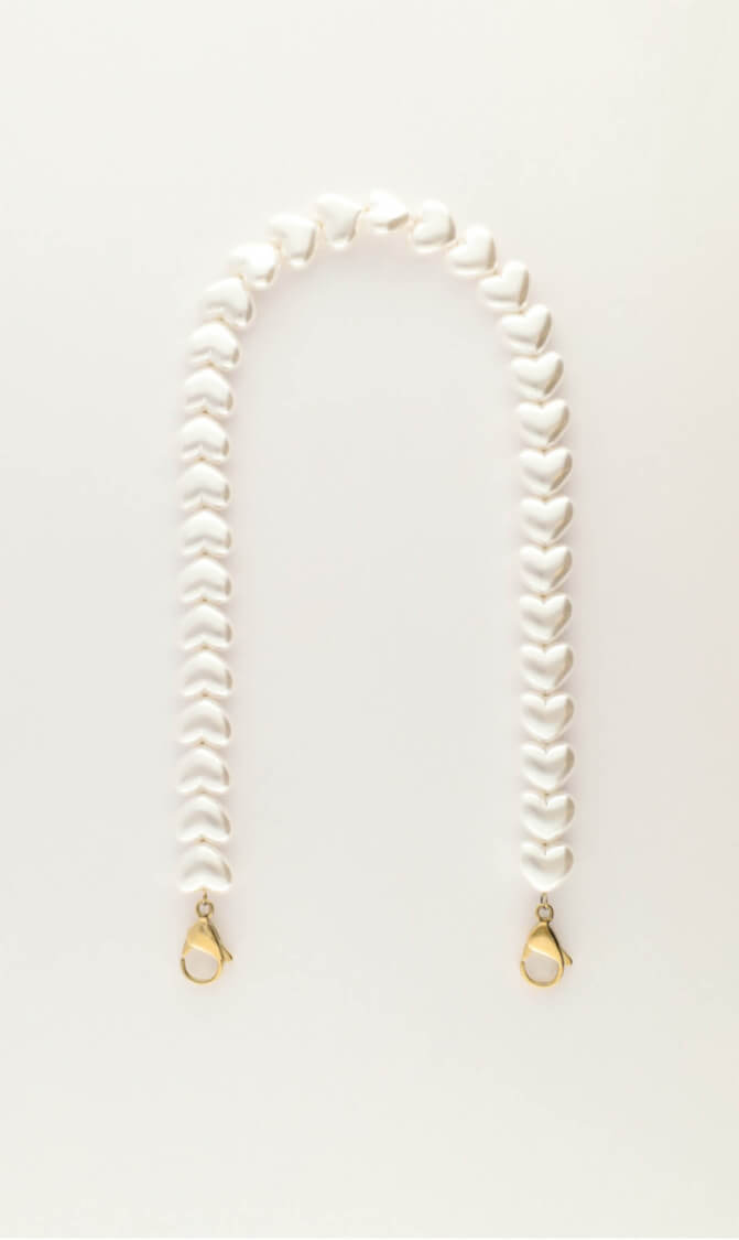 My Jewellery Telefoonkoord met hartjes imitatieparels