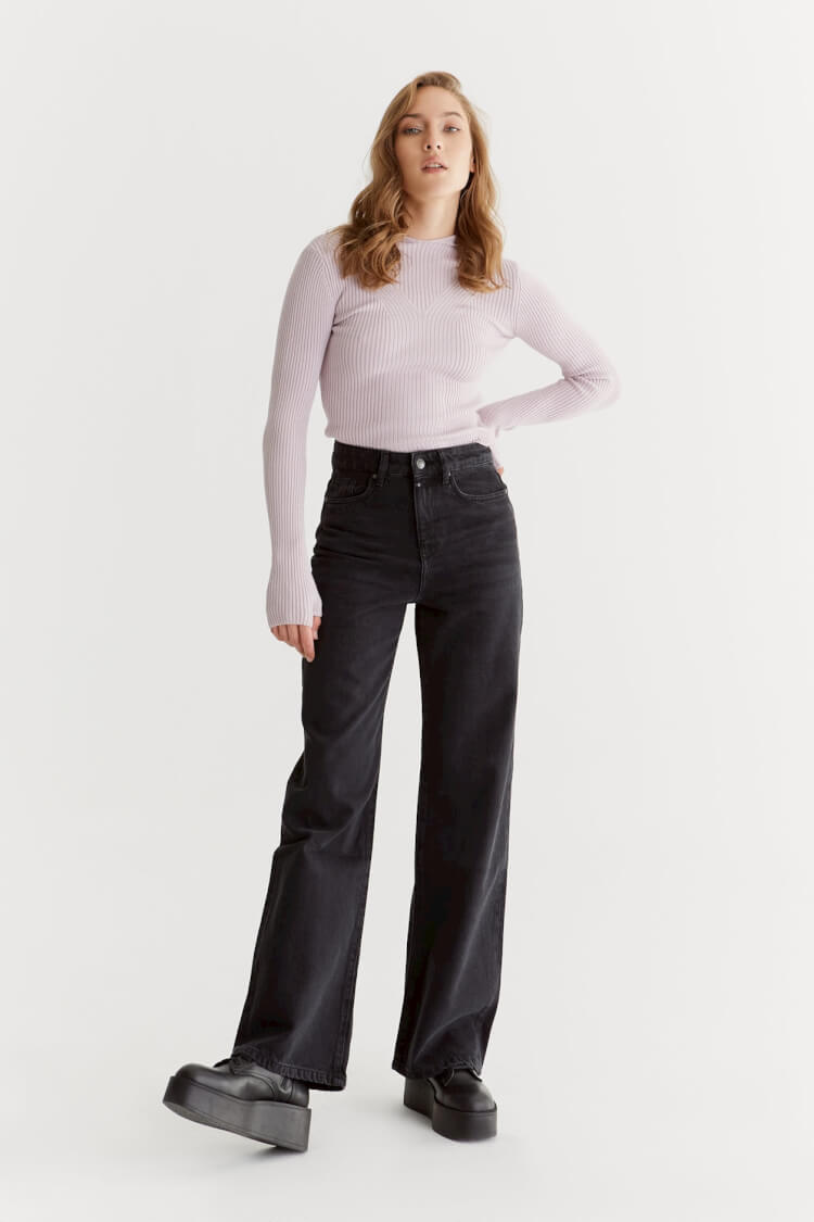 COJ jeans maria wide leg black