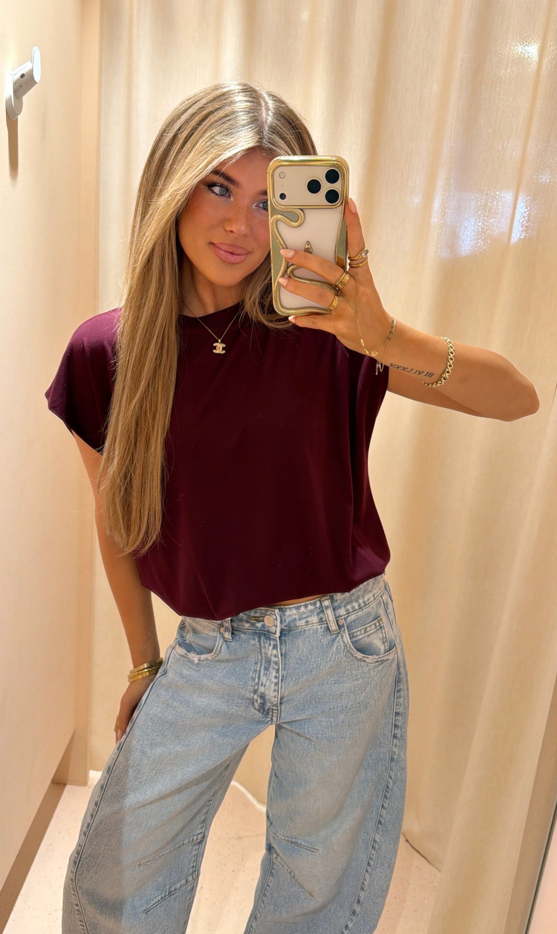 Top babette bordeaux