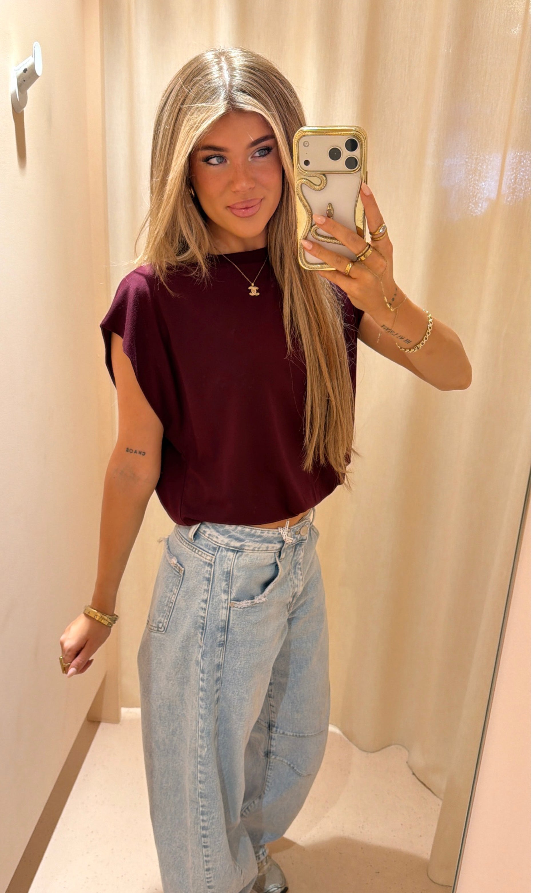 Top babette bordeaux