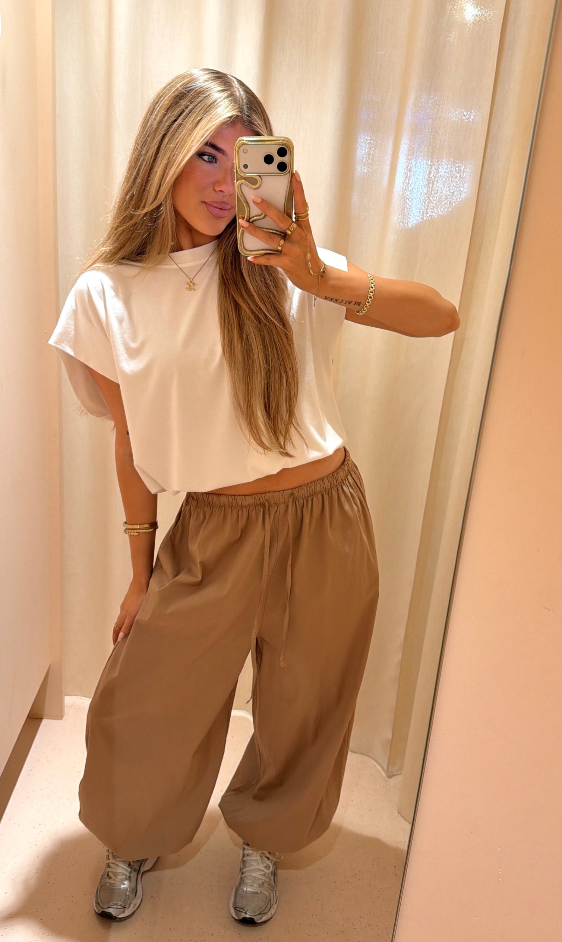 Balloon broek gigi beige