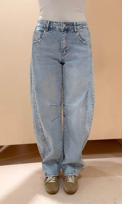 Quinty balloon jeans light blue