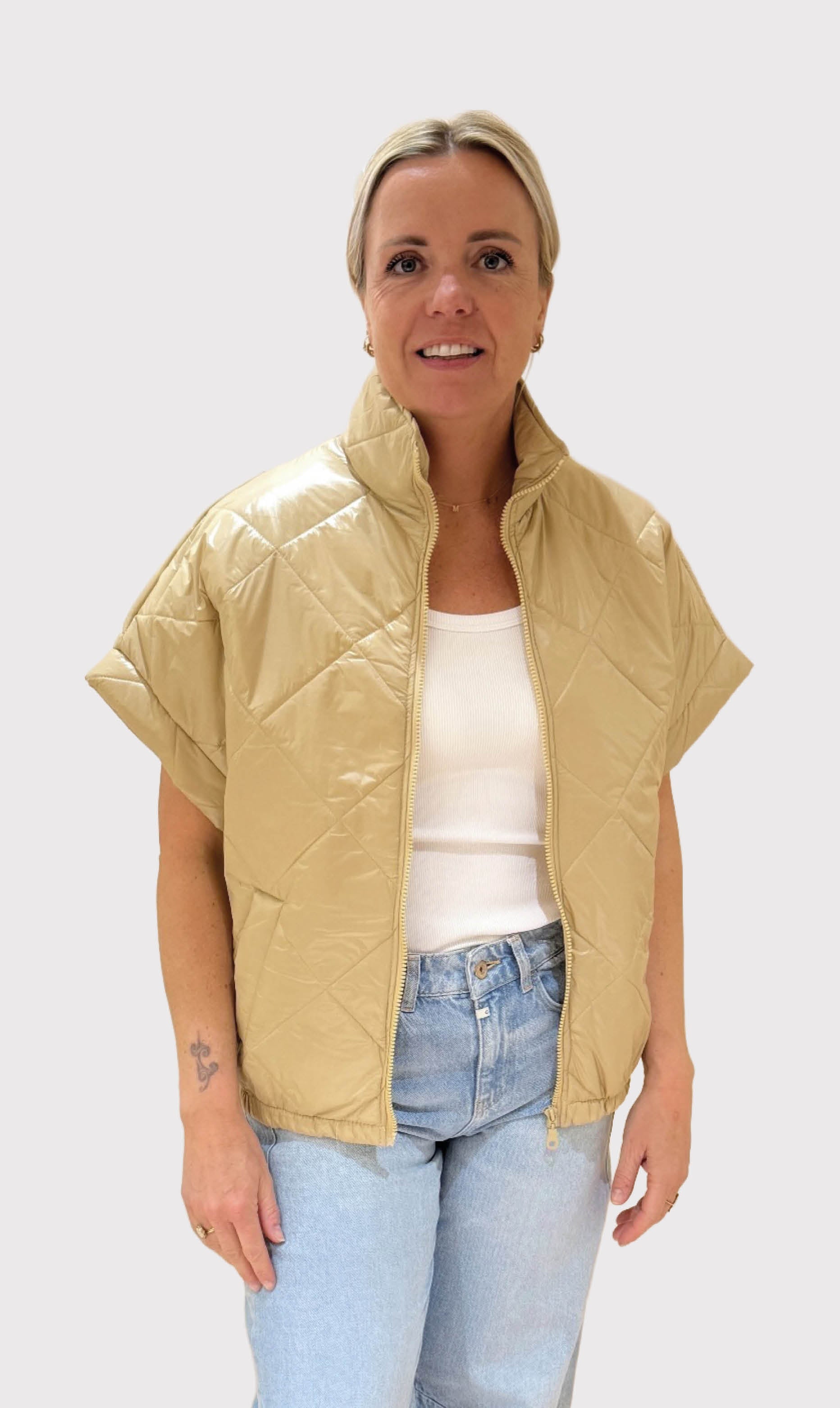 Bodywarmer bobbi beige
