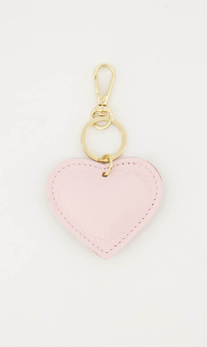 Sleutelhanger hart roze