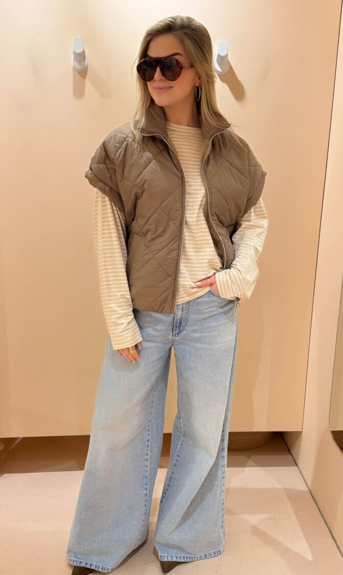 Bodywarmer bobbi taupe