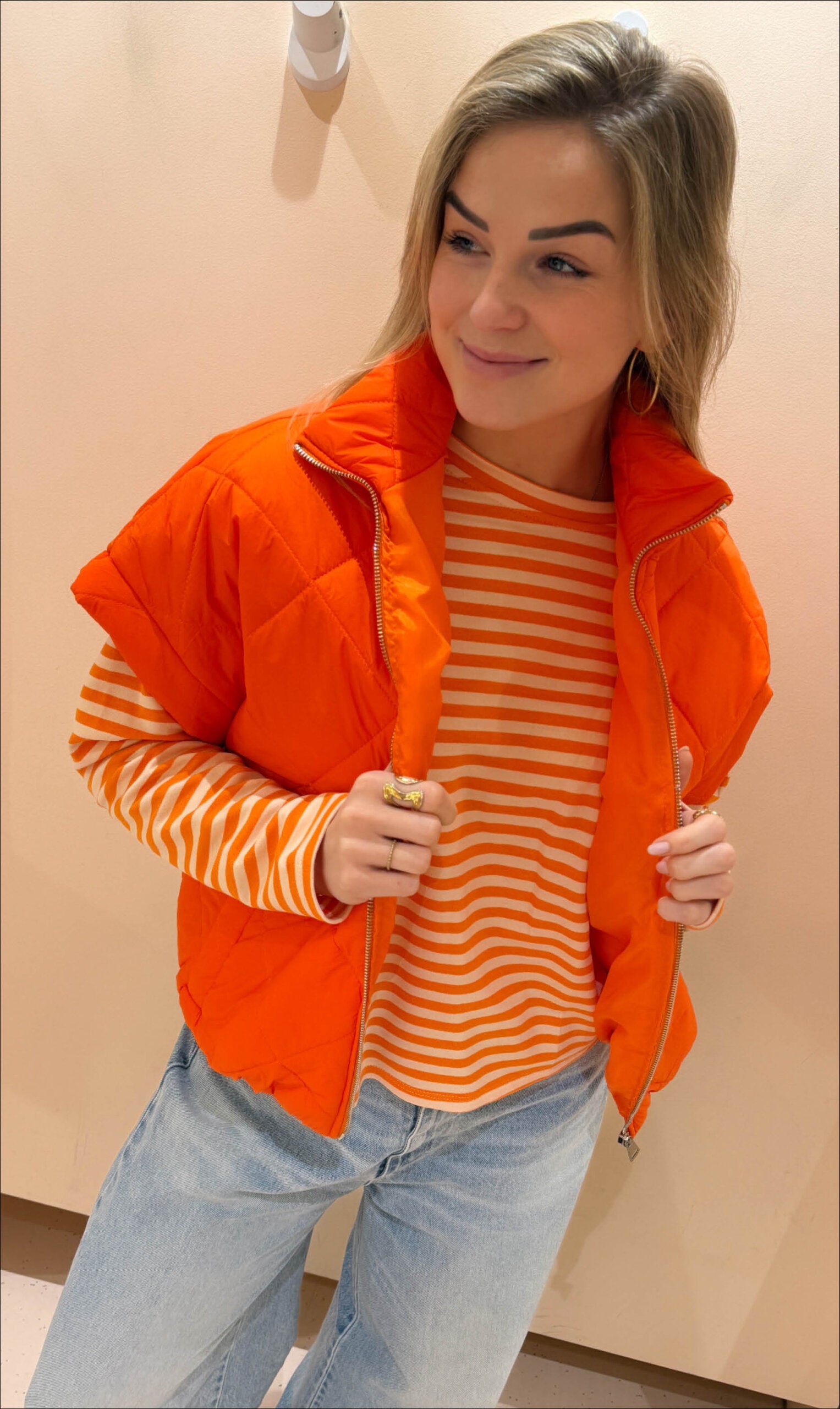 Bodywarmer bobbi oranje