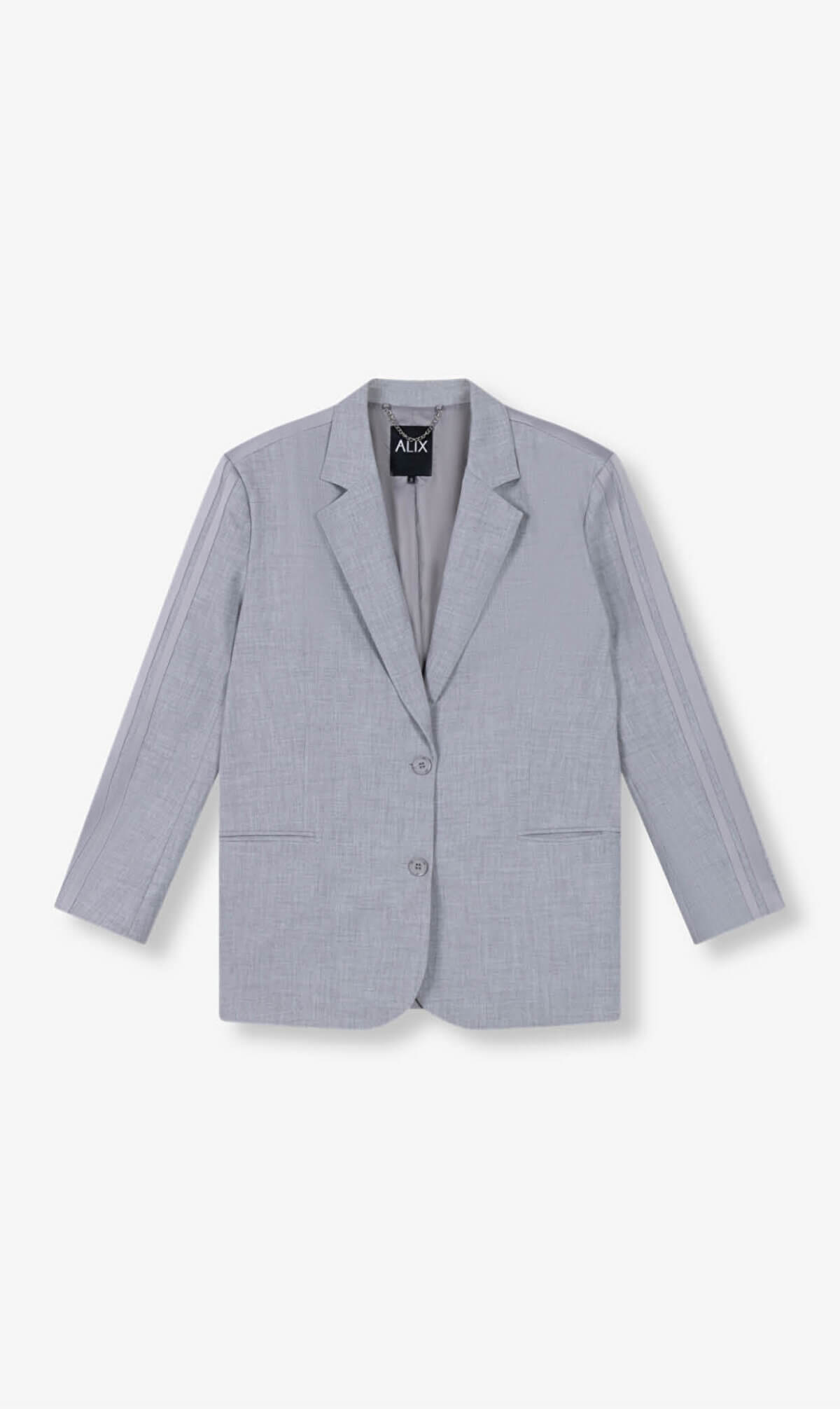 Alix the Label flowy blazer light grey melange