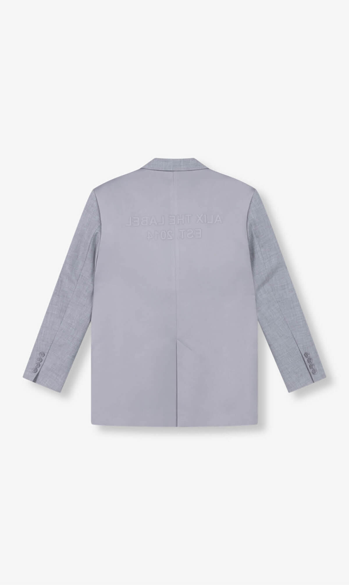 Alix the Label flowy blazer light grey melange