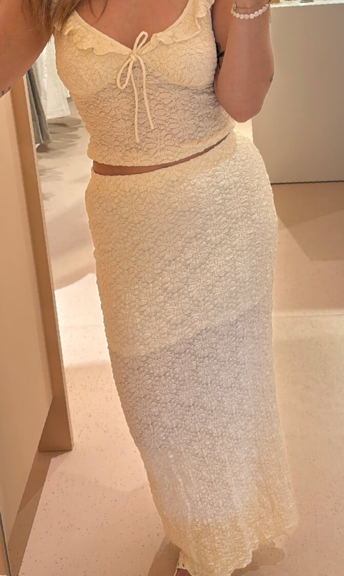 Cecilia rok off white