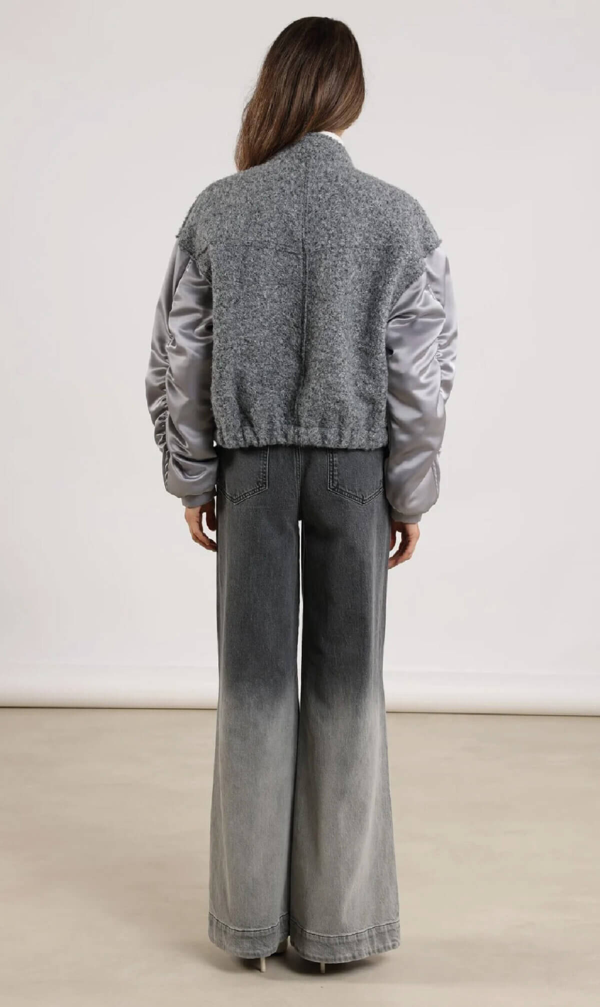Nukus Baltimore Jacket Satin light grey