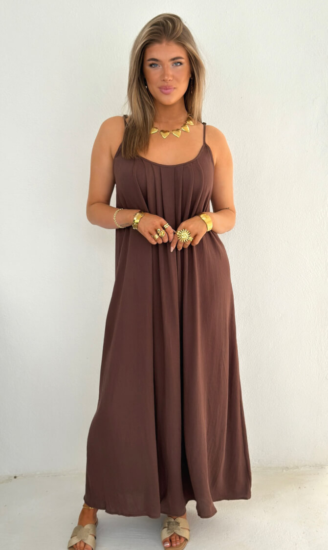 Hetty jurk bruin