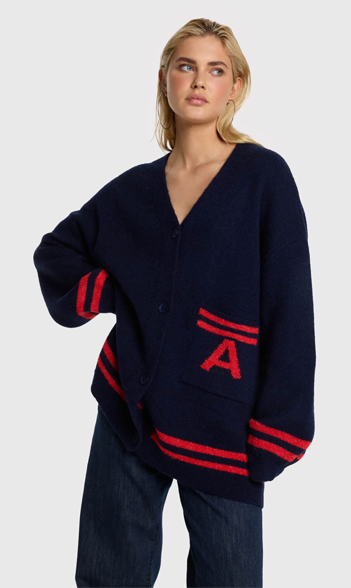 Alix the Label fluffy knit cardigan