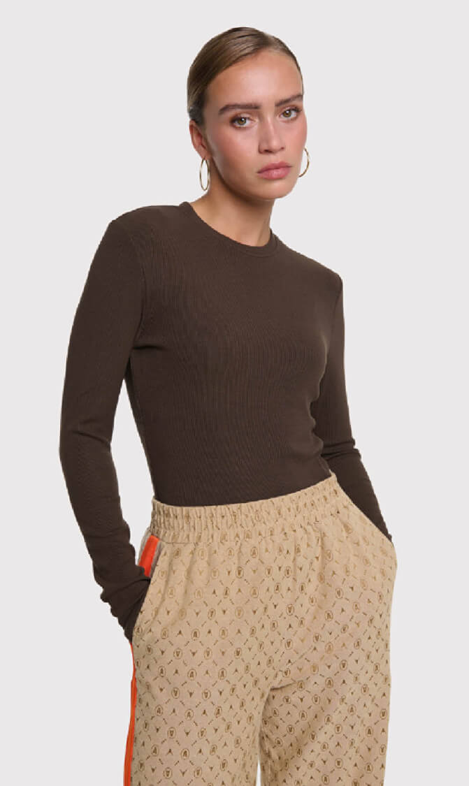 Alix the label FITTED RIB LONGSLEEVE