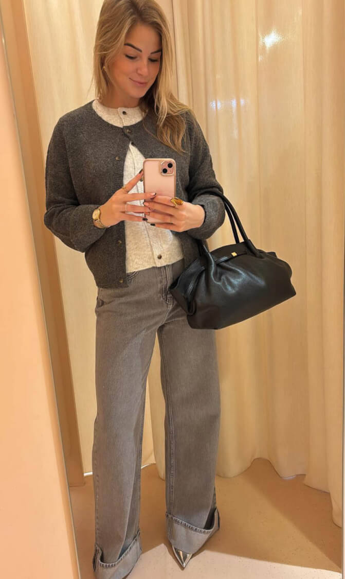 Nukus Mia Cardigan Antracite