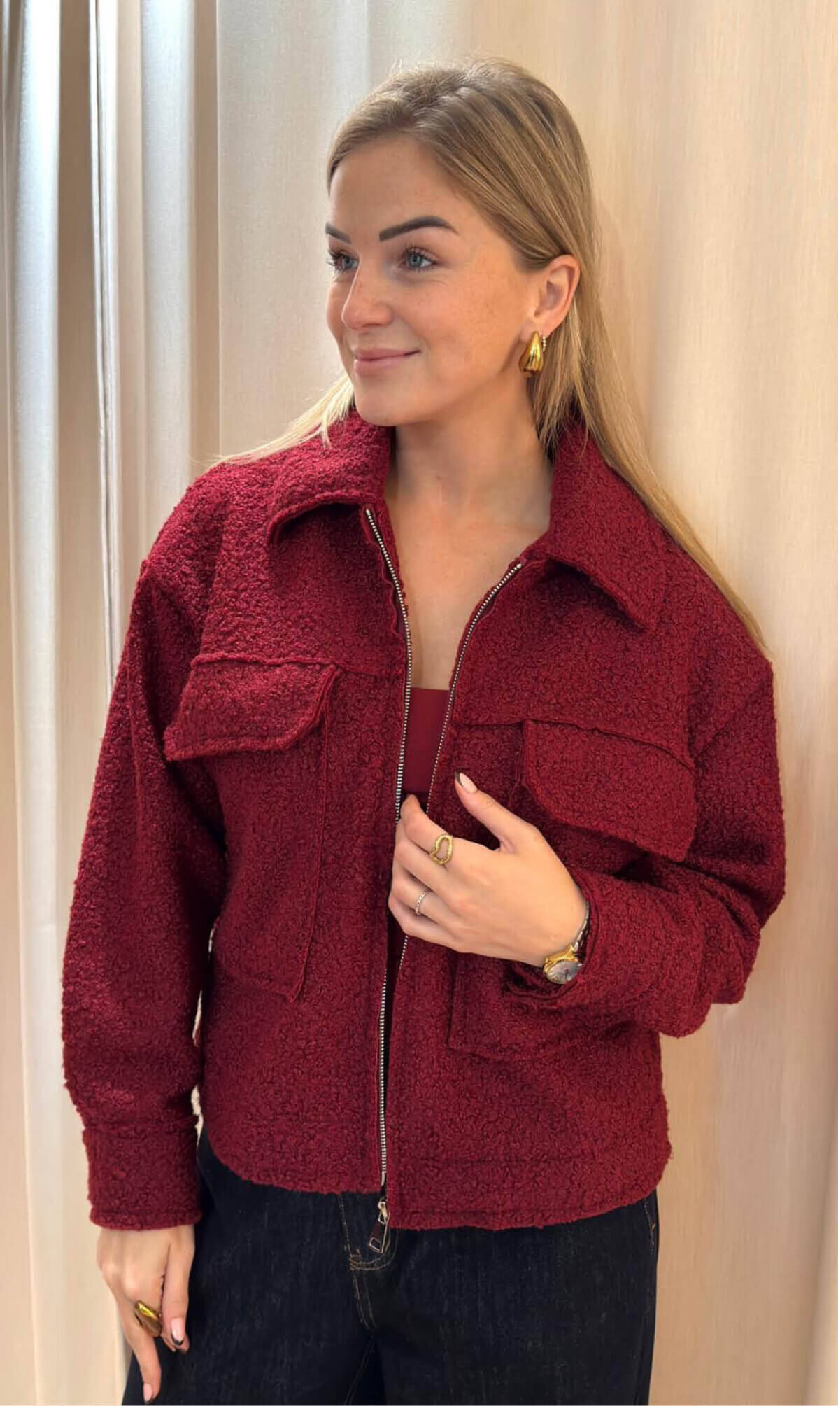 sabrina jacket bordeaux
